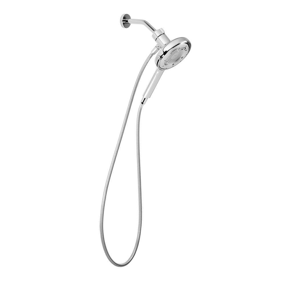 Chrome Multi-Head Handheld Shower with 72-inch Hose