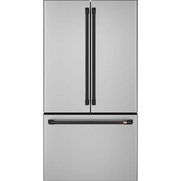 Cafe French Door Refrigerator Handle Kit in Flat Black CXLB3H3PMFB