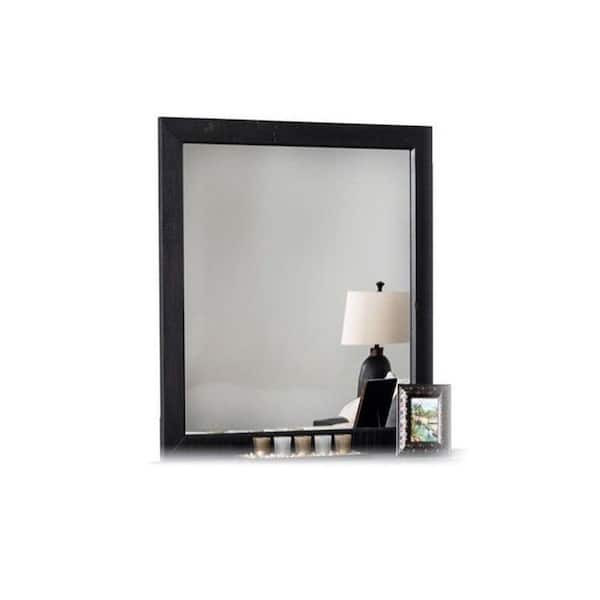 Nova Domus Tabitha Dark Brown 47 in. W x 28 in. H Modern Rectangle Wood Framed Mirror