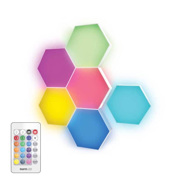 Tzumi Aura LED Hex Glow Battery Operated (6-Pack) 8970HD - The Home Depot