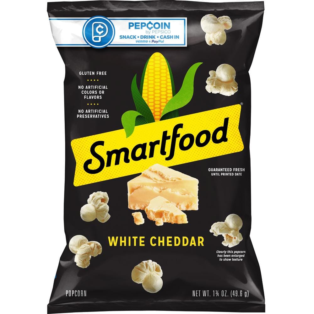 Smartfood Popcorn,1.75oz,White Cheddar 122557 - The Home Depot