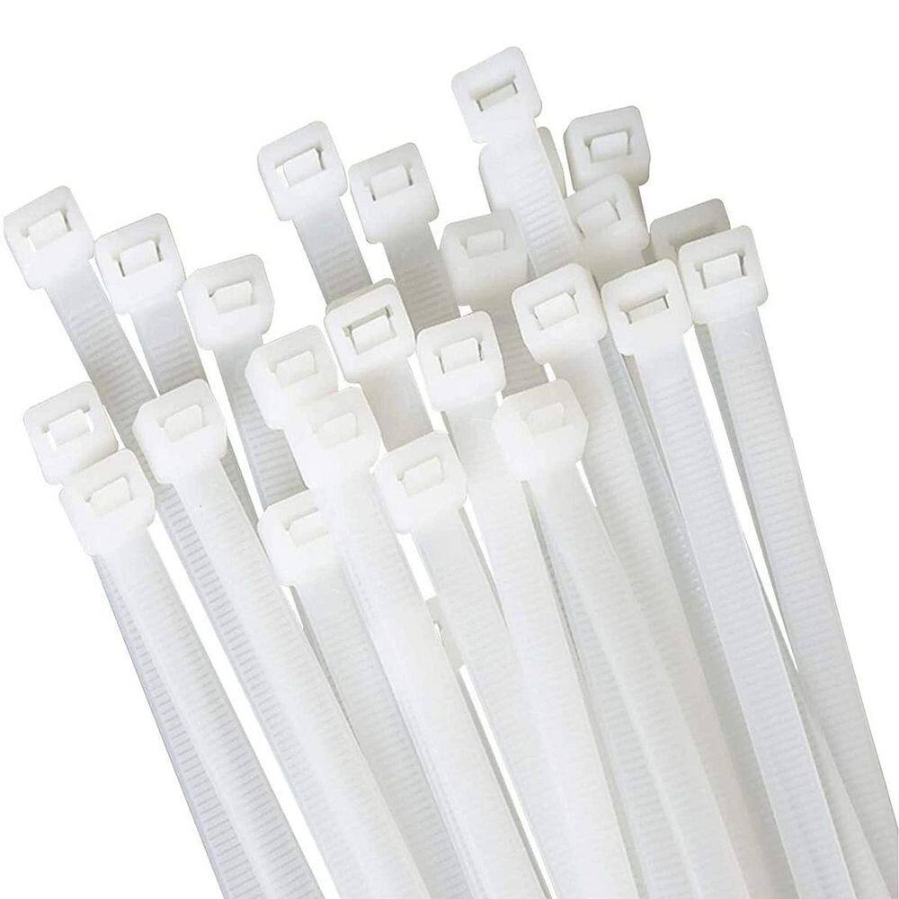 UV Resistant Nylon Cable Zip Tie 18 in. White 100-Pack with 60 lbs. Tensile Strength for Indoor Outdoor Use price history on PriceWatchPro