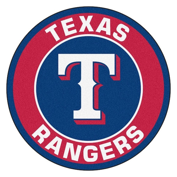 FANMATS MLB Texas Rangers Red 2 ft. x 2 ft. Round Area Rug