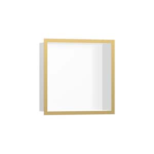 XtraStoris Individual 15 in. W x 15 in. H x 4 in. D Stainless Steel Shower Niche in Polished Gold Optic