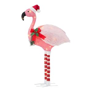 3.5 ft 50-Light LED Flamingo Yard Sculpture