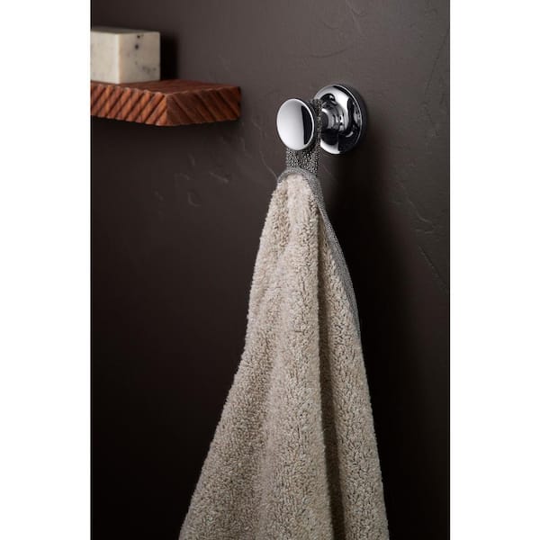 KOHLER 247361 Robe Hook, Vibrant Brushed Nickel - Bath Towel Hooks