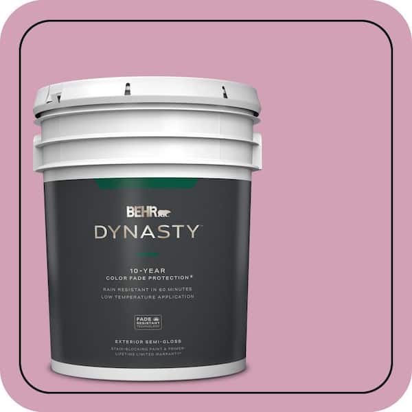 BEHR DYNASTY 5 gal. #M130-4 Raspberry Smoothie Semi-Gloss Enamel Exterior Stain-Blocking Paint & Primer