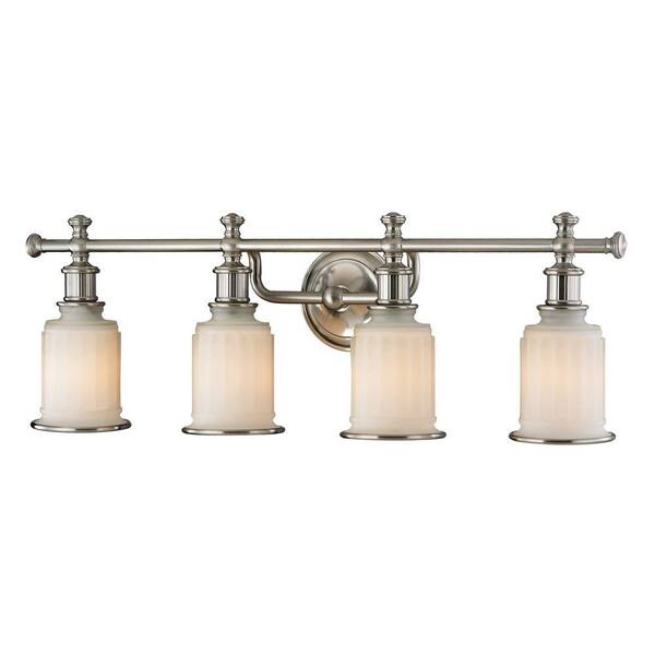 Titan Lighting Kildare 4-Light Brushed Nickel LED Bath Light