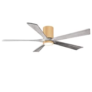 Irene-5HLK 60 in. Integrated LED Indoor/Outdoor Brown Ceiling Fan with Remote and Wall Control Included