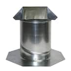8 in. Adjustable Pitch Galvanized Steel Pipe Flashing