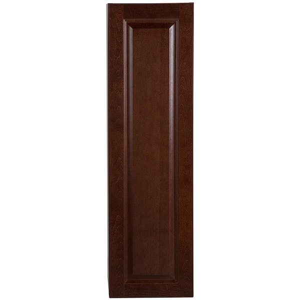 Hampton Bay Benton Assembled 12x42x12 in. Benton Wall Cabinet in Amber