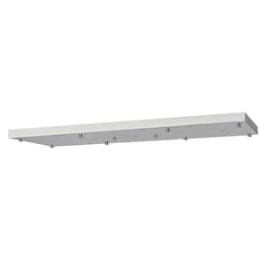 Multi Point Canopy 42 in. 17-Light Brushed Nickel Linear Ceiling Plate