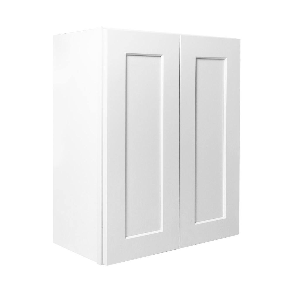 "36""Wx12""Dx30""H Solid Wood Bathroom Wall Cabinet with Doors and Adjustable Shelves, White" price history on PriceWatchPro