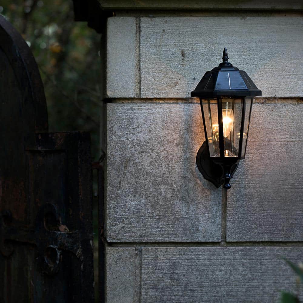 Topaz Black Aluminum Solar LED Outdoor Post Light