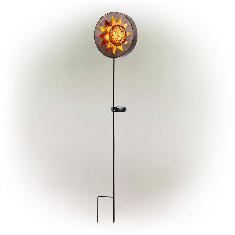 Solar Powered Sunflower Garden Stake with LED Lights