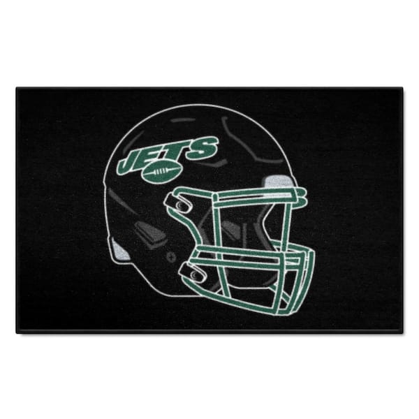 FANMATS New York Jets 3 ft. x 6 ft. Football Field Rug Runner Rug 7362 -  The Home Depot