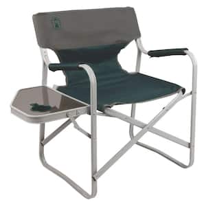 Portable Outpost Elite Deck Folding Chair Metal for Beach in Green