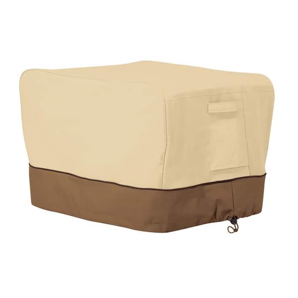 Classic Accessories Veranda 29 in. L x 24 in. D x 15 in. H Rectangular Top Grill Cover in Pebble