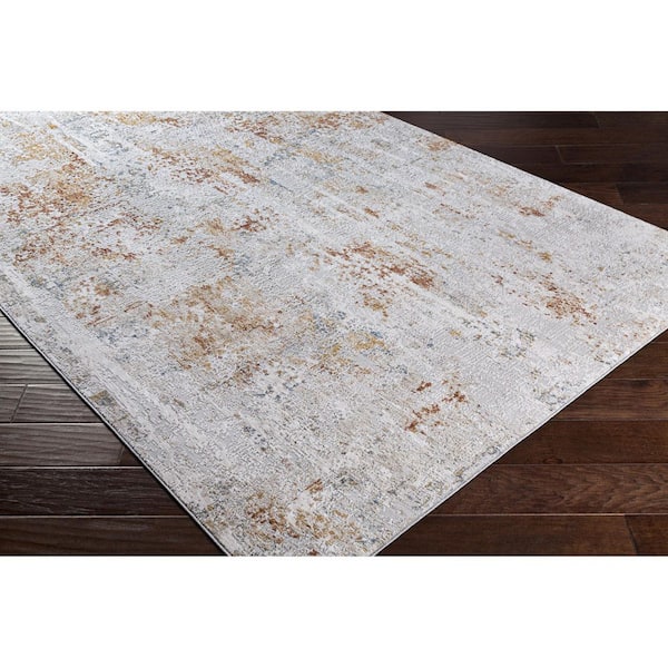Carmel Gray Modern Abstract 13 ft. x 13 ft. Area Rug