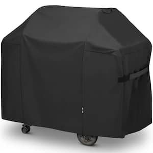 58 in. Heavy-Duty Waterproof Grill Cover for Patio Outdoor Barbecue, Black