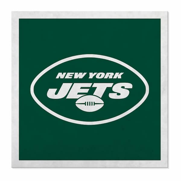 Unbranded 34.75 in. x 34.75 in. New York Jets NFL Felt Wall Banner