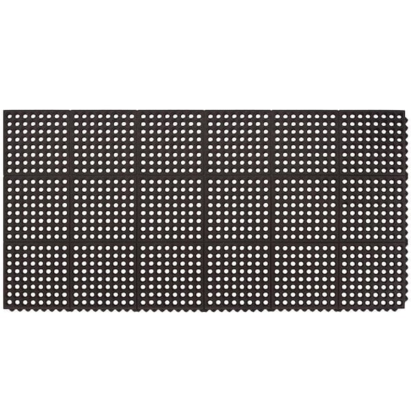Performa Nitrile Black 3 ft. x 3 ft. Indoor/Outdoor Commercial Door Mat