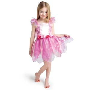 Pink and White Princess Fairy Girl Toddler Halloween Costume Small