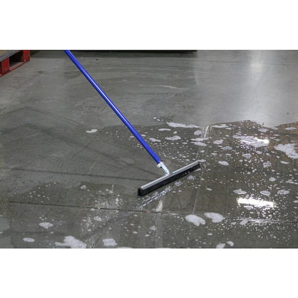 Floor Squeegee With Handle 53 in Deck Garage Driveway Sidewalks Dry Cleaner NEW 
