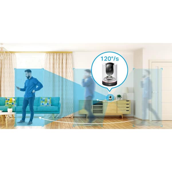 TP-LINK Tapo 2K QHD Wi-Fi Pan/Tilt Plug-In Home Security Camera