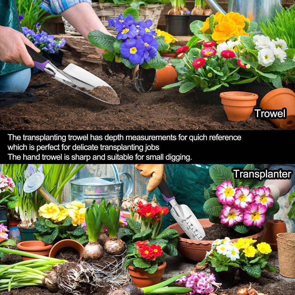 Garden Tools Set, Extra Succulent Tools Set, 83Pcs Heavy Duty Gardening Tools with Garden Tool Bag,Knee Pads Gloves Sprayer Garden Kit, Outdoor Gardening Gifts Tools for Men Women