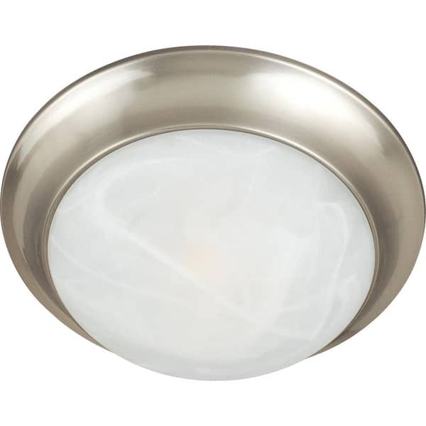 Maxim Lighting Essentials 2-Light Satin Nickel Flush Mount