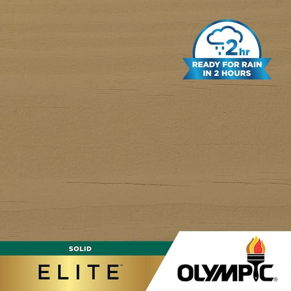 Olympic Elite 5 gal. SC-1009 Beige Gray Solid Advanced Exterior Stain and Sealer in One