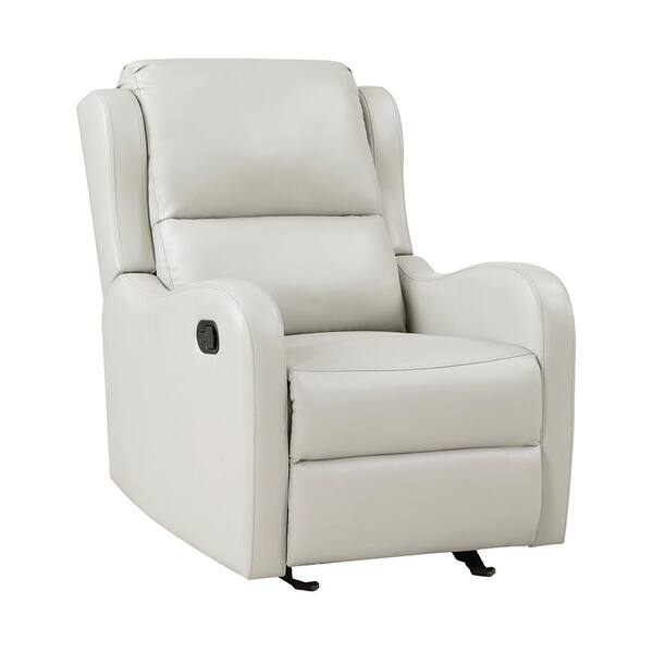 Homelegance Laurel Taupe Faux Leather Manual Glider Recliner 8527TPE