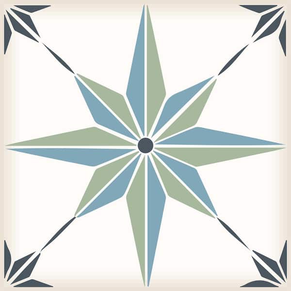 MI ALMA Green B61 7 in. x 7 in. Vinyl Peel and Stick Tile (24 Tiles, 8.17 sq. ft./Pack)