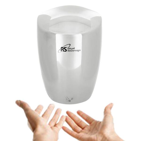 ROYAL SOVEREIGN Antibacterial High Efficiency Touchless Electric Hand Dryer in Stainless Steel