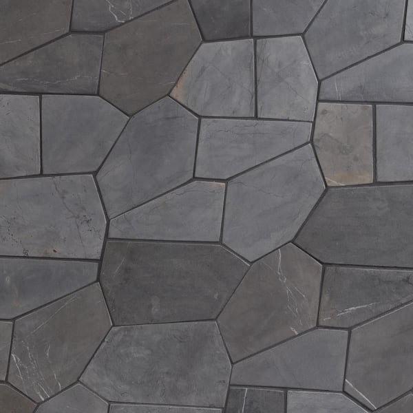 Countryside Organica Java Gray 11.81 in. x 19.68 in. Honed Marble Mosaic Floor and Wall Tile (1.19 Sq. Ft./Each)