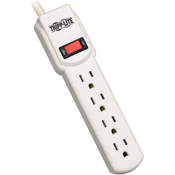 Tripp Lite Protect It! 4 ft. Cord with 4 Outlet Strip Surge Protector