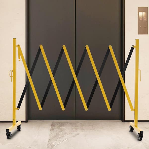 YIYIBYUS 98.4 in. W x 40.4 in. H Foldable Metal Safety Barrier 