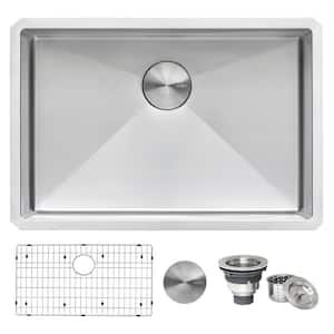 Undermount Stainless Steel 28 in. 16-Gauge Single Bowl Kitchen Sink