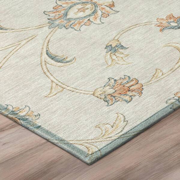 Chantille Machine Washable Indoor/Outdoor Abstract ACN3079 Ivory 3 ft. x 4 ft. Area Rug