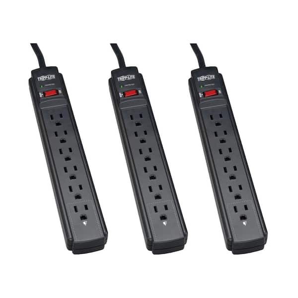 Tripp Lite 6 ft. 6-Outlet Surge Protector (3-Pack)