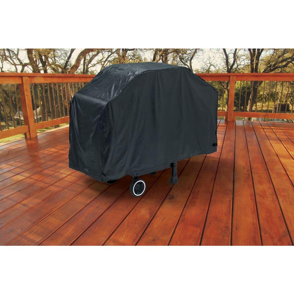Black Weather Resistant Vinyl Grill Cover, 52" x 40"