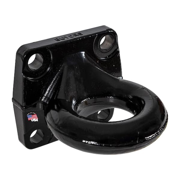 3 in. Heavy-Duty Forged 4-Bolt Mount Drawbar in Black