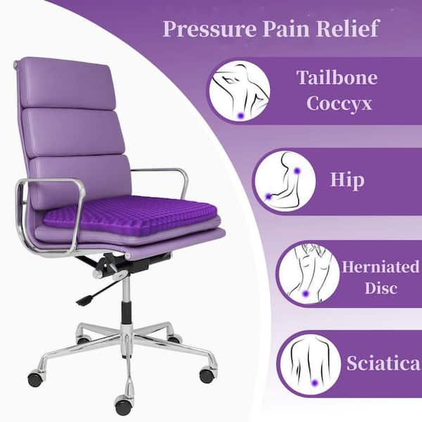 pressure relief chair cushion with back