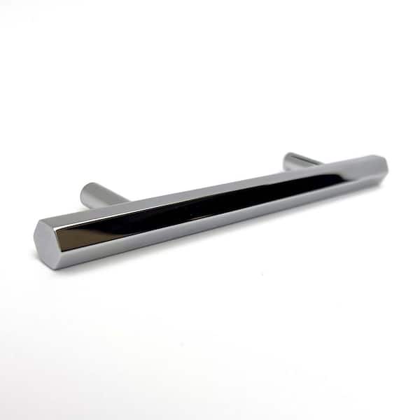 Solid Polished Chrome 128mm Cupboard/Drawer D Round Pull Handle