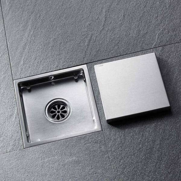 Tahanbath 6 Inch Square Shower Floor Drain Z-W92863542 - The Tahanbath 6 Inch Square Shower Floor Drain Z-W92863542 - The