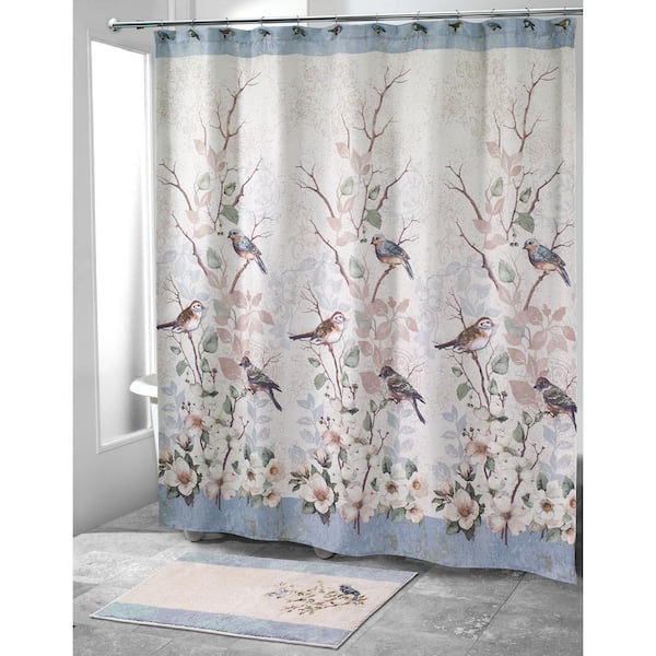 Blue Avanti Linens Dotted Circles72 x 72 Shower CurtainWhite and Silver Grey Blue Avanti Linens Dotted Circles72 x 72 Shower CurtainWhite and Silver Grey