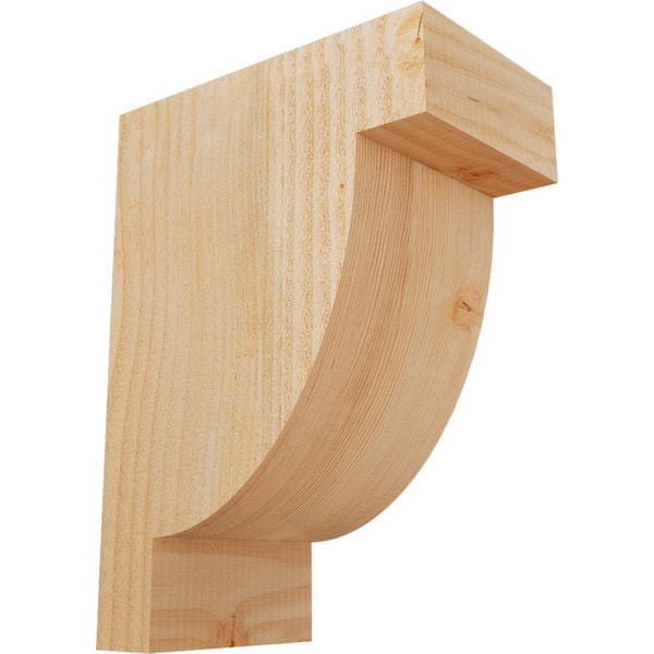Ekena Millwork 6 in. x 10 in. x 14 in. Douglas Fir Alpine Rough Sawn Corbel