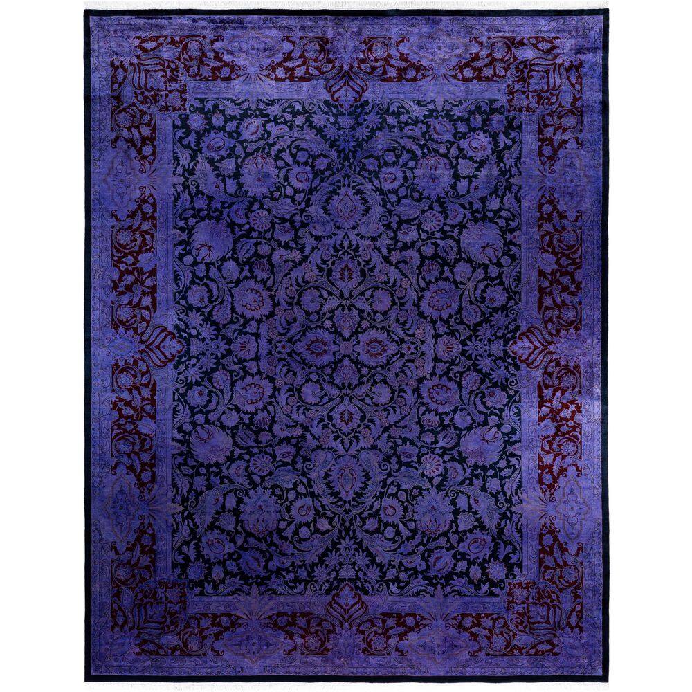 Overdyed Purple 9 ft. x 12 ft. Solid Wool Indoor Area Rug price history on PriceWatchPro