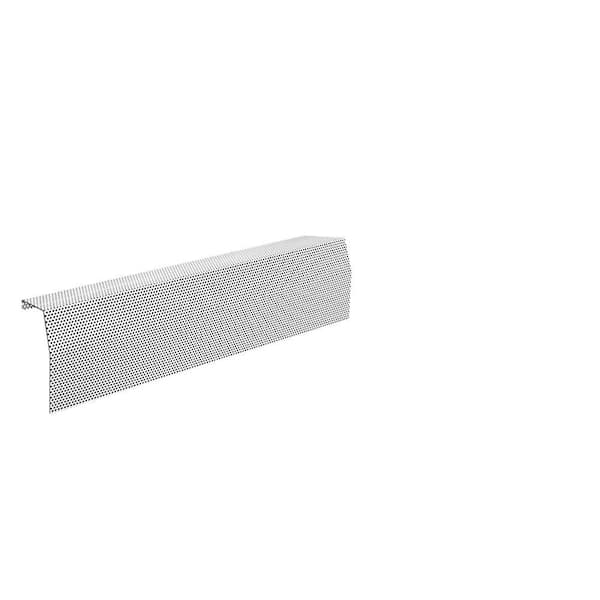 Baseboarders Premium Series 2 ft. Galvanized Steel Easy Slip-On Baseboard Heater Cover in White